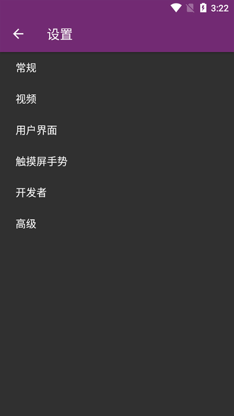 MPV安卓版设置菜单中文界面